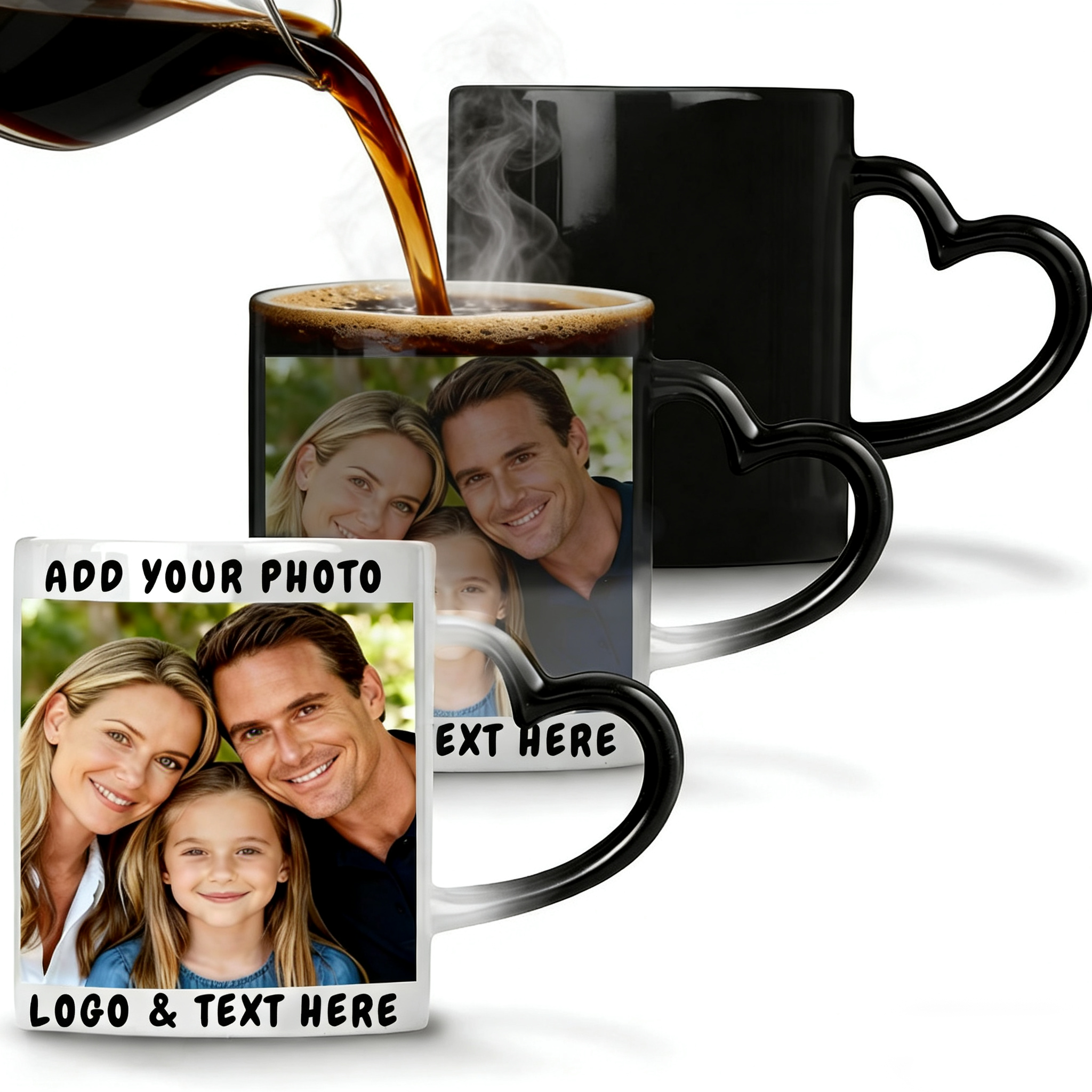 Personalized Heart Handle Mug