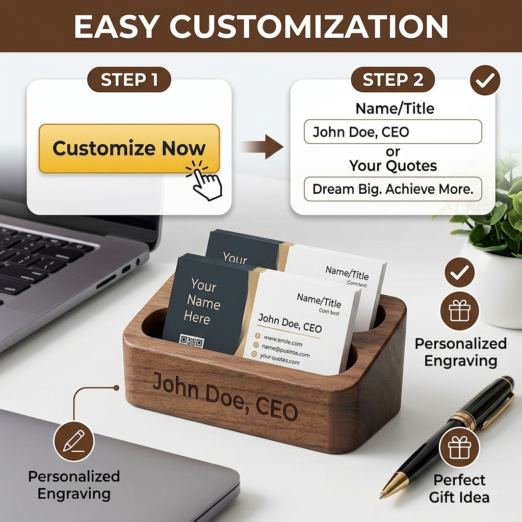 Personalized Business Card Holder