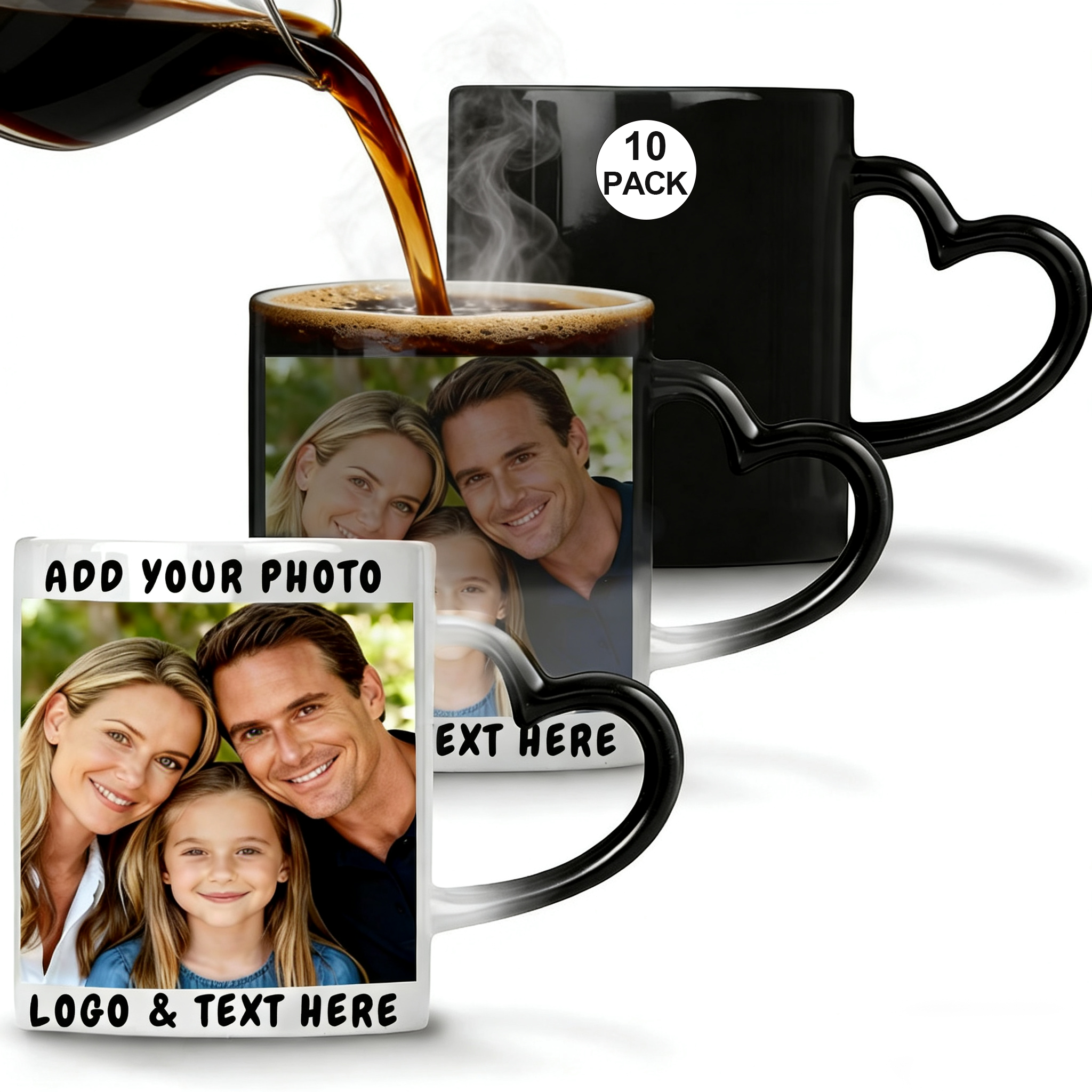 Personalized Heart Handle Mug