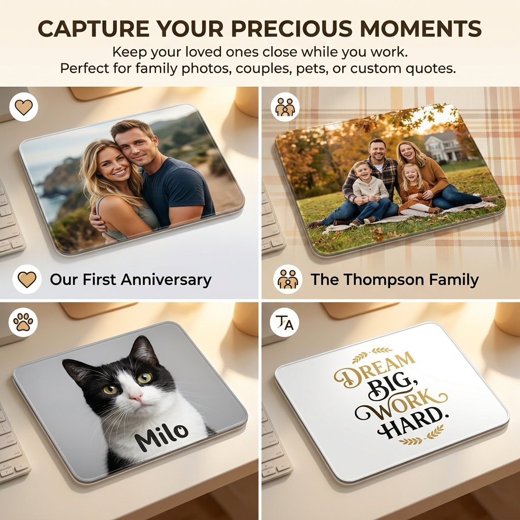 Custom Photo Glass Mouse Pad