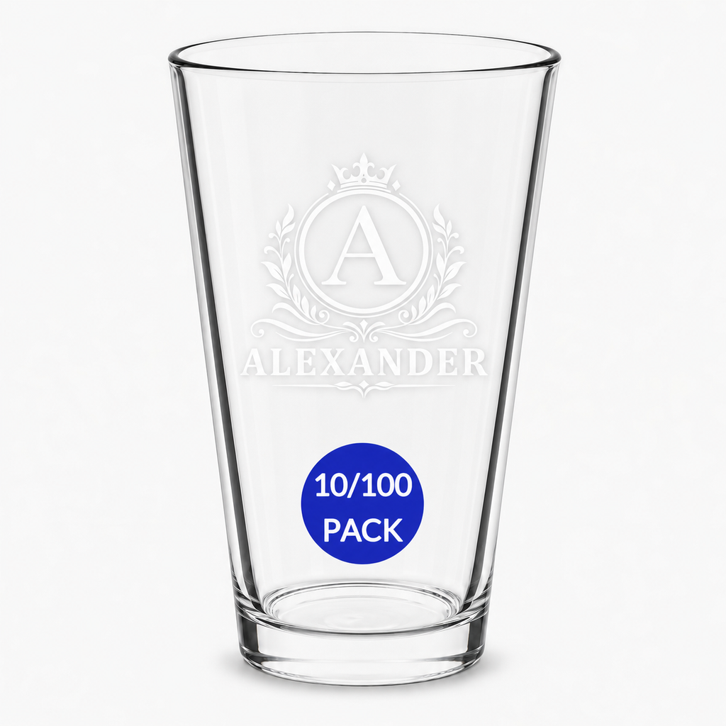 Personalized Beer Glass Set 10 Pack