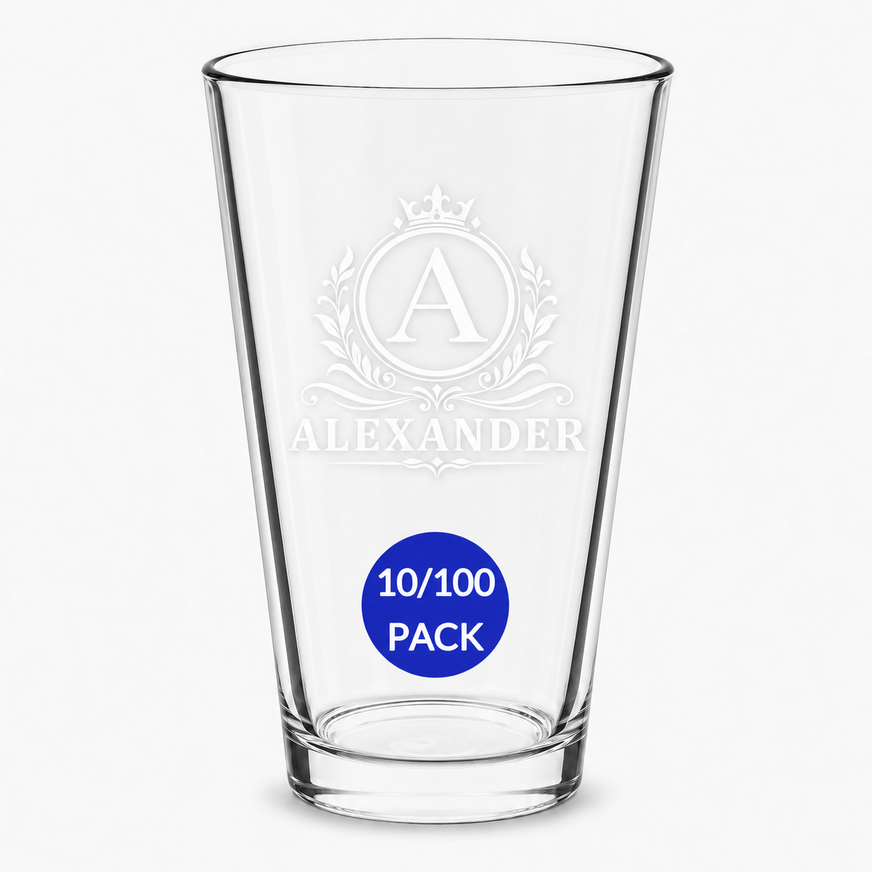 Personalized Beer Glass Set 10 Pack