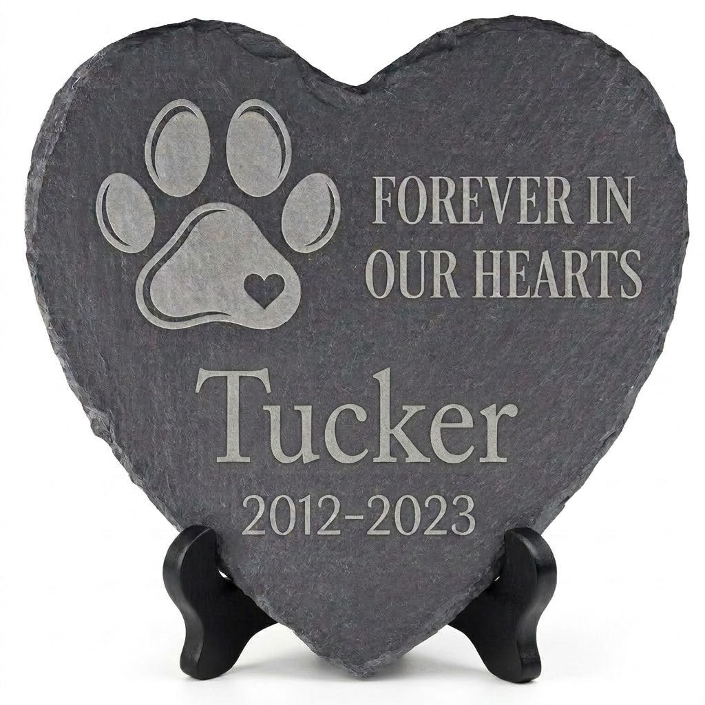 Personalized Pet Memorial Stone with Stand