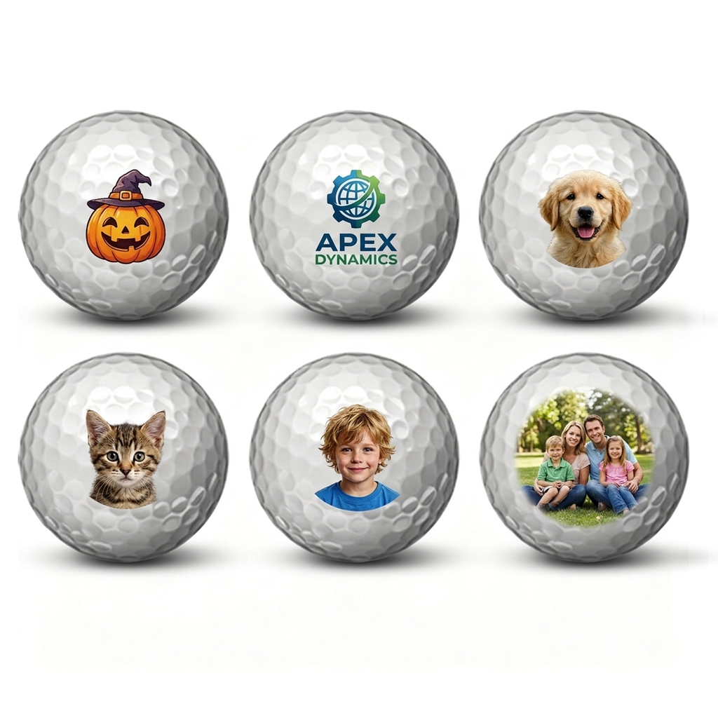 Custom Photo Golf Balls Set