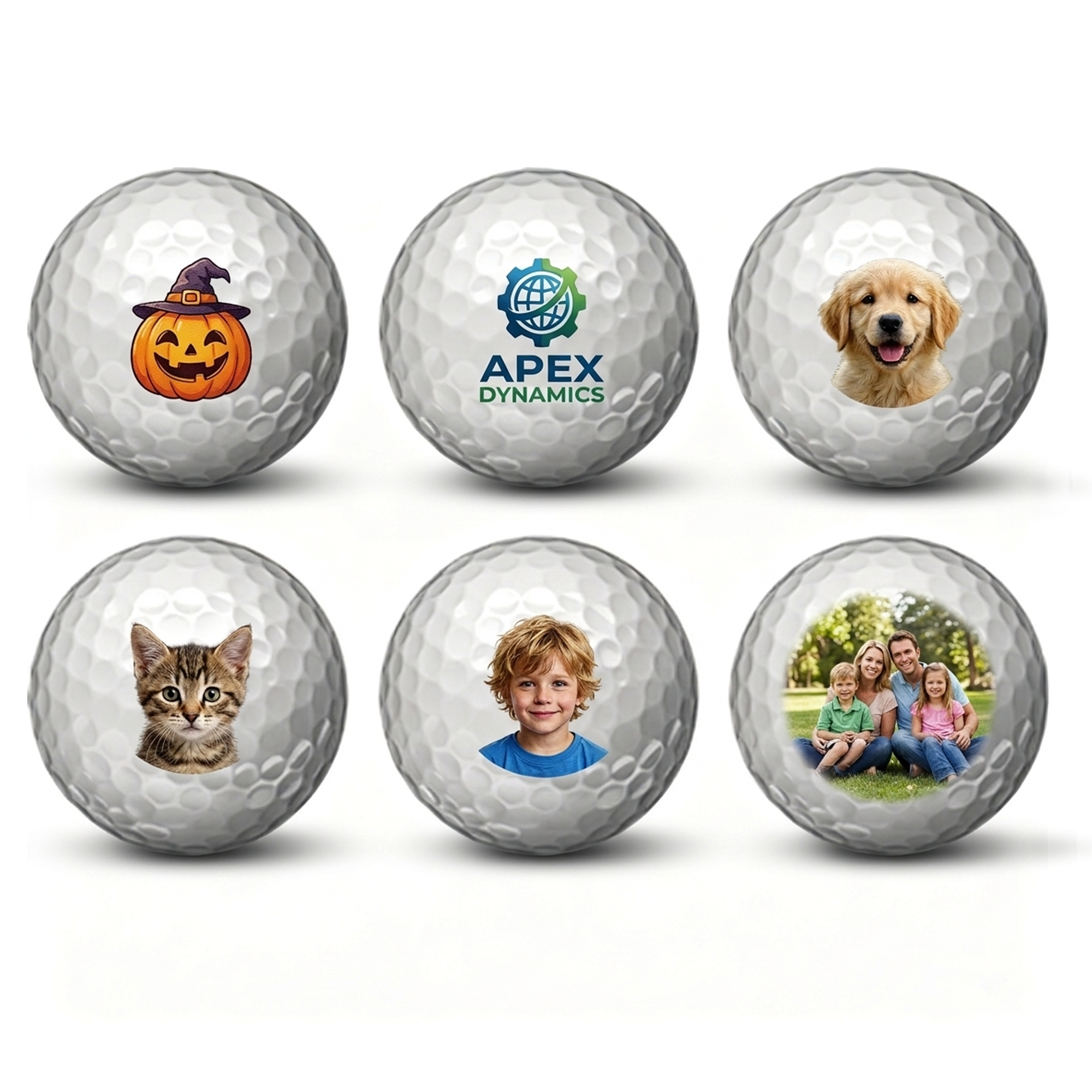 Custom Photo Golf Balls Set