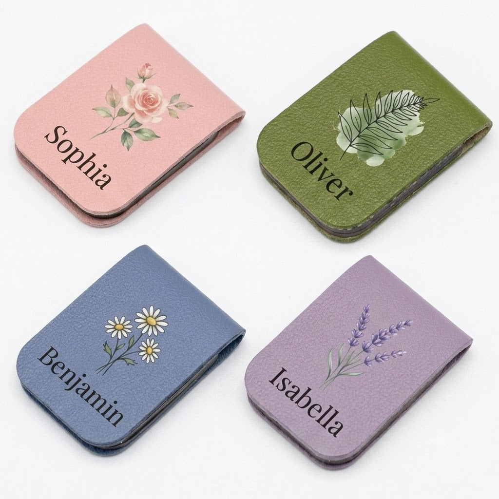 Personalized Magnetic Bookmark Set of 4