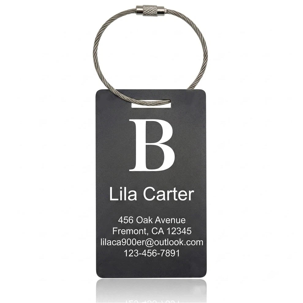 Personalized Aluminum Luggage Tag