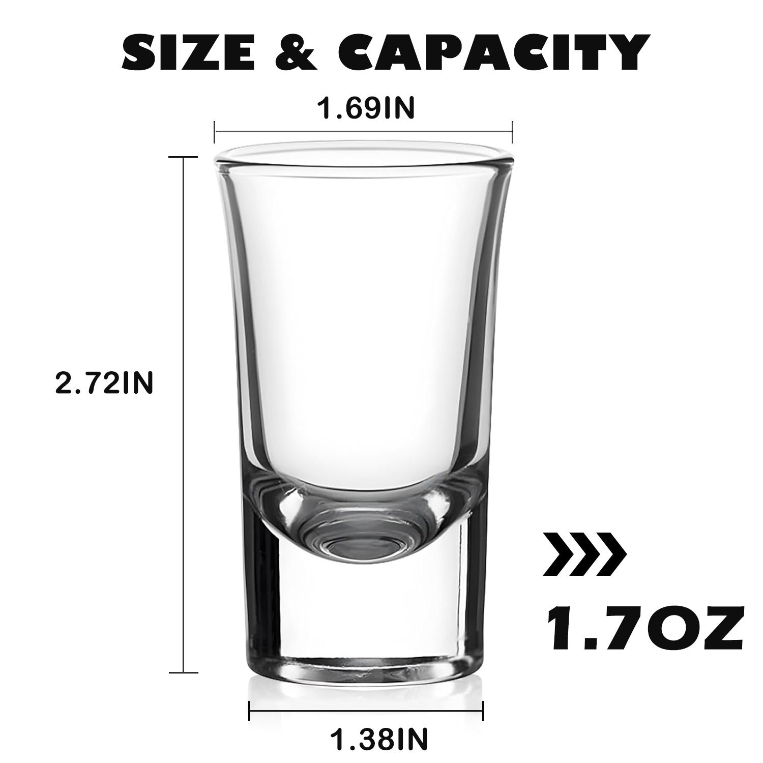 Personalized Heavy Base Shot Glass Set