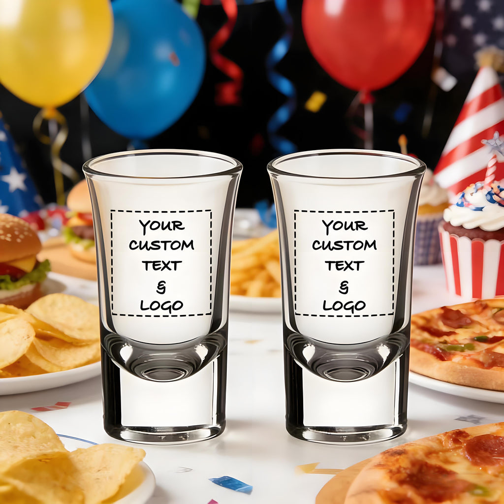 Personalized Heavy Base Shot Glass Set