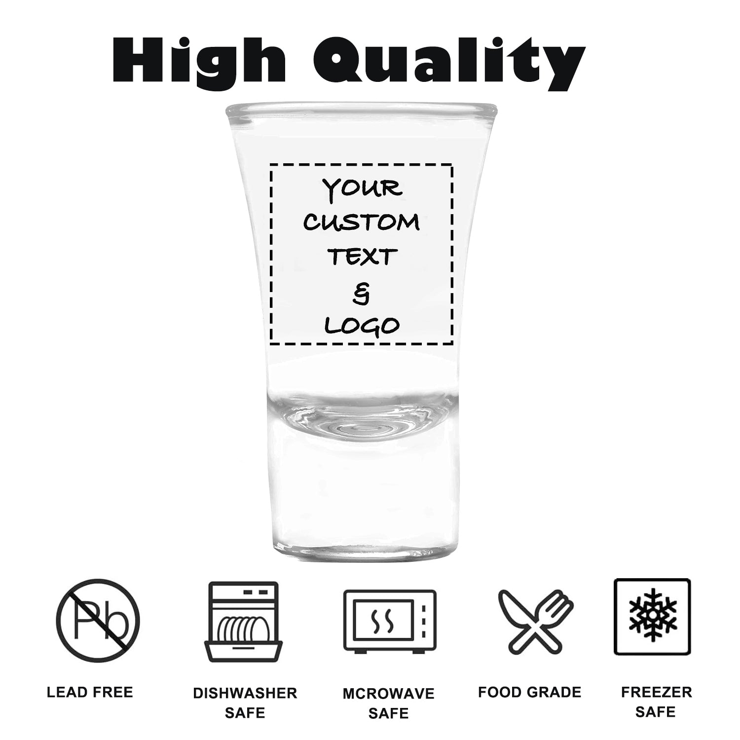Personalized Heavy Base Shot Glass Set