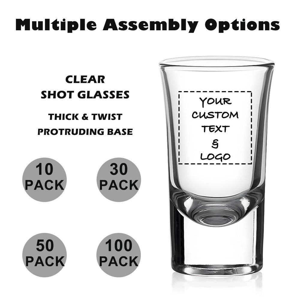 Personalized Heavy Base Shot Glass Set