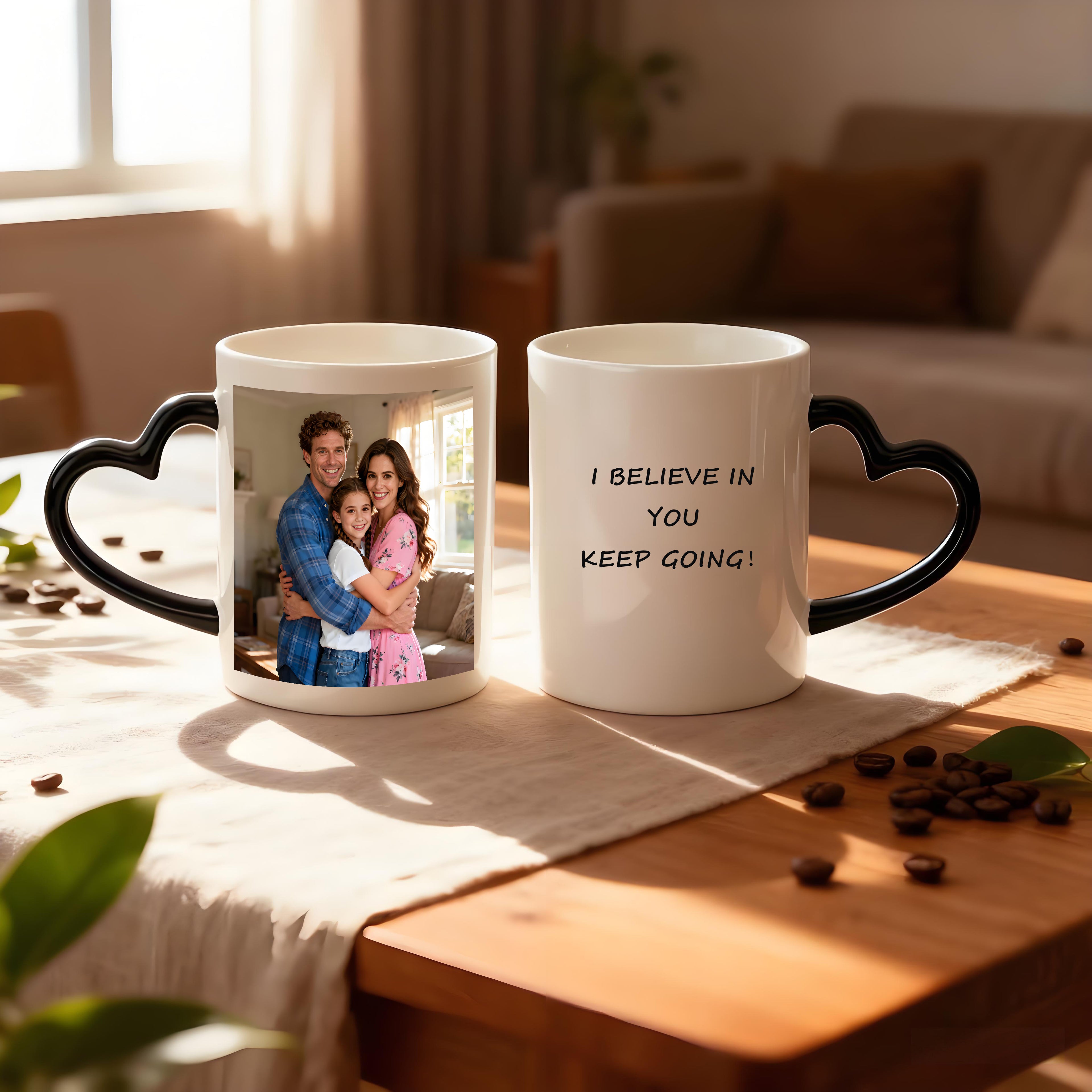 Personalized Heart Handle Mug