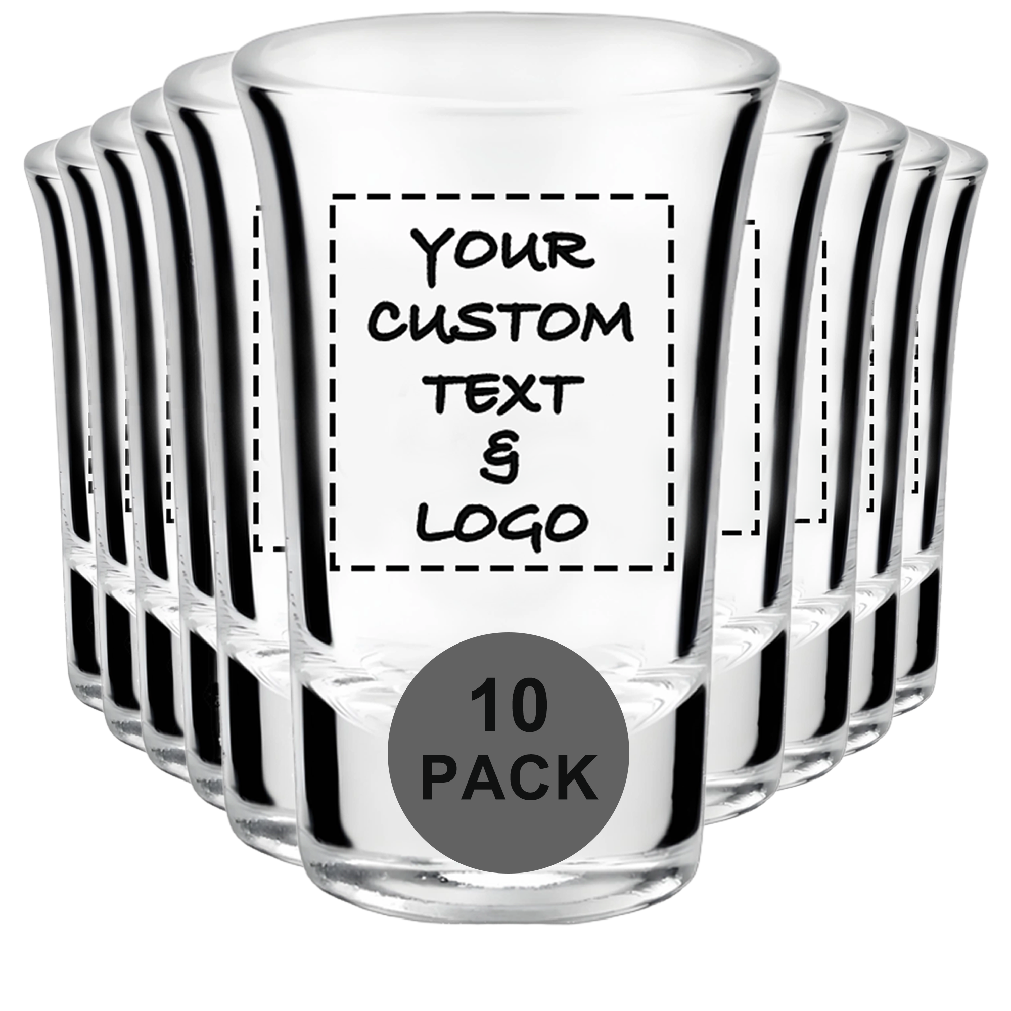 Personalized Heavy Base Shot Glass Set