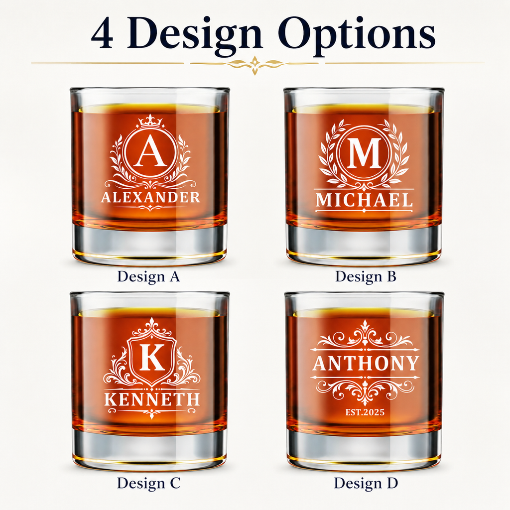 Personalized Whiskey Glass
