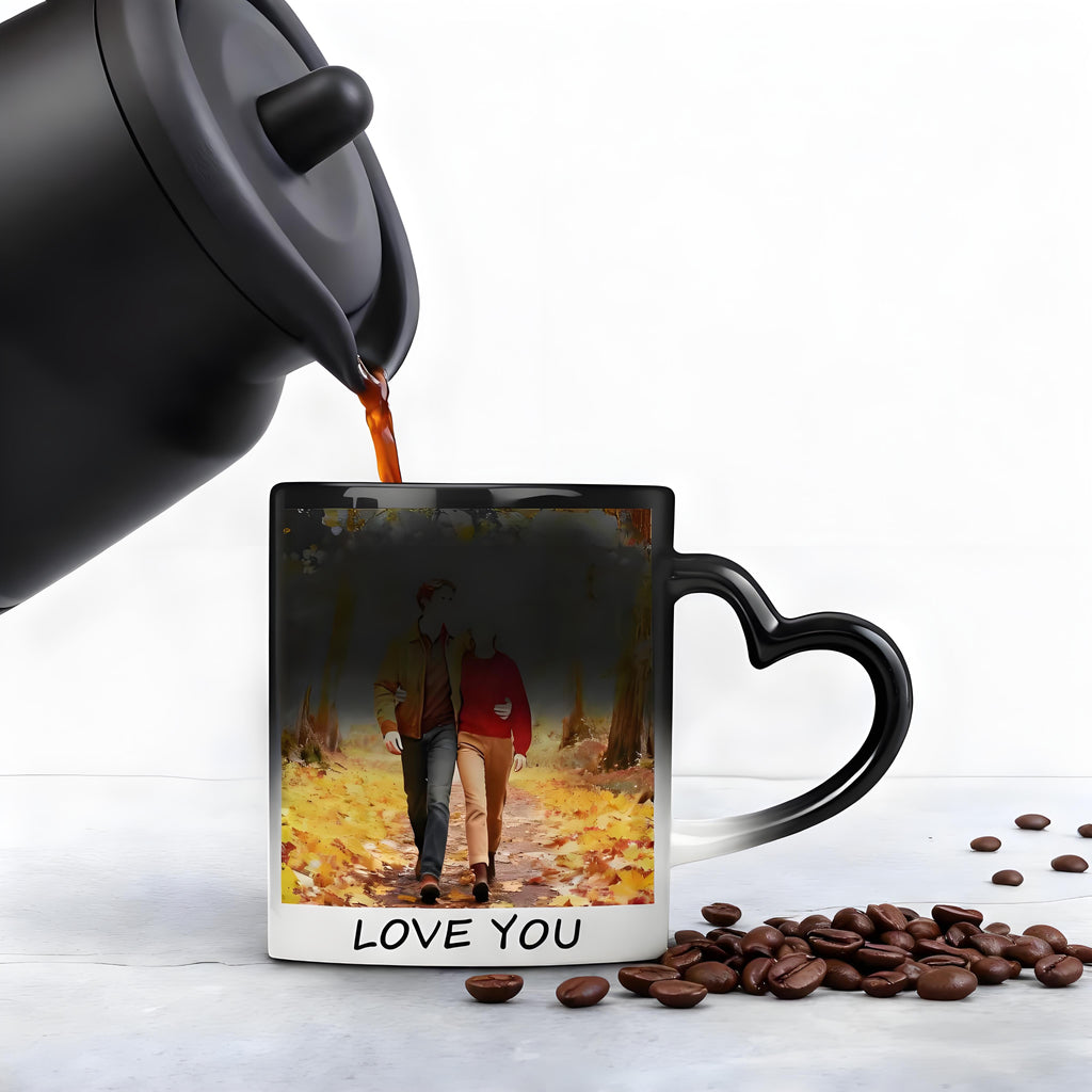 Personalized Heart Handle Mug
