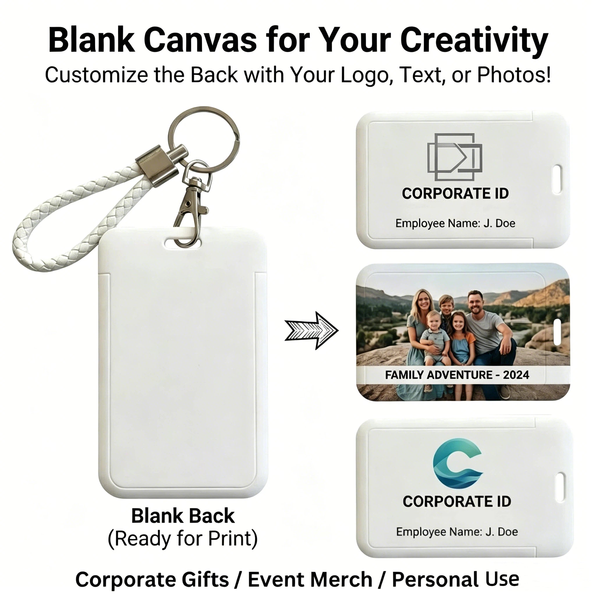Personalized ID Badge Holder