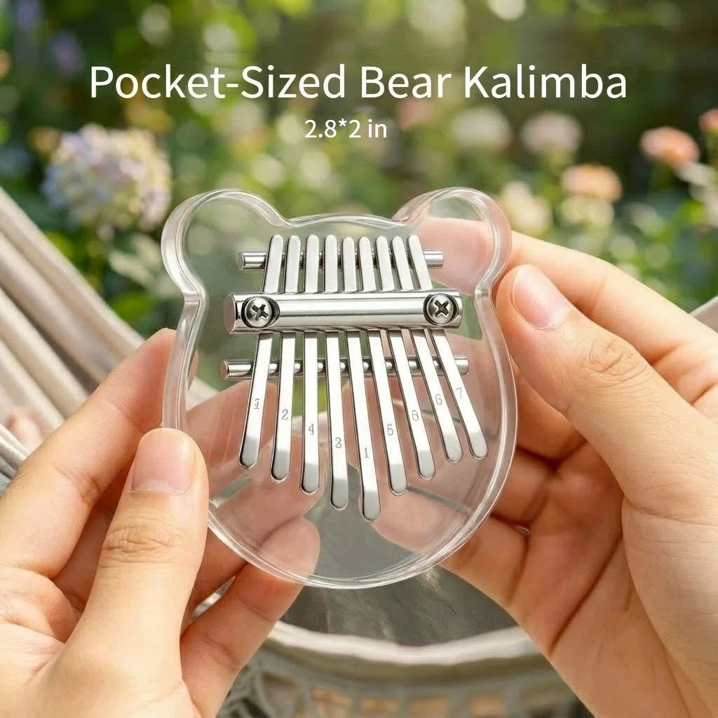 Custom Bear Crystal Kalimba Thumb Piano|8/17 Keys