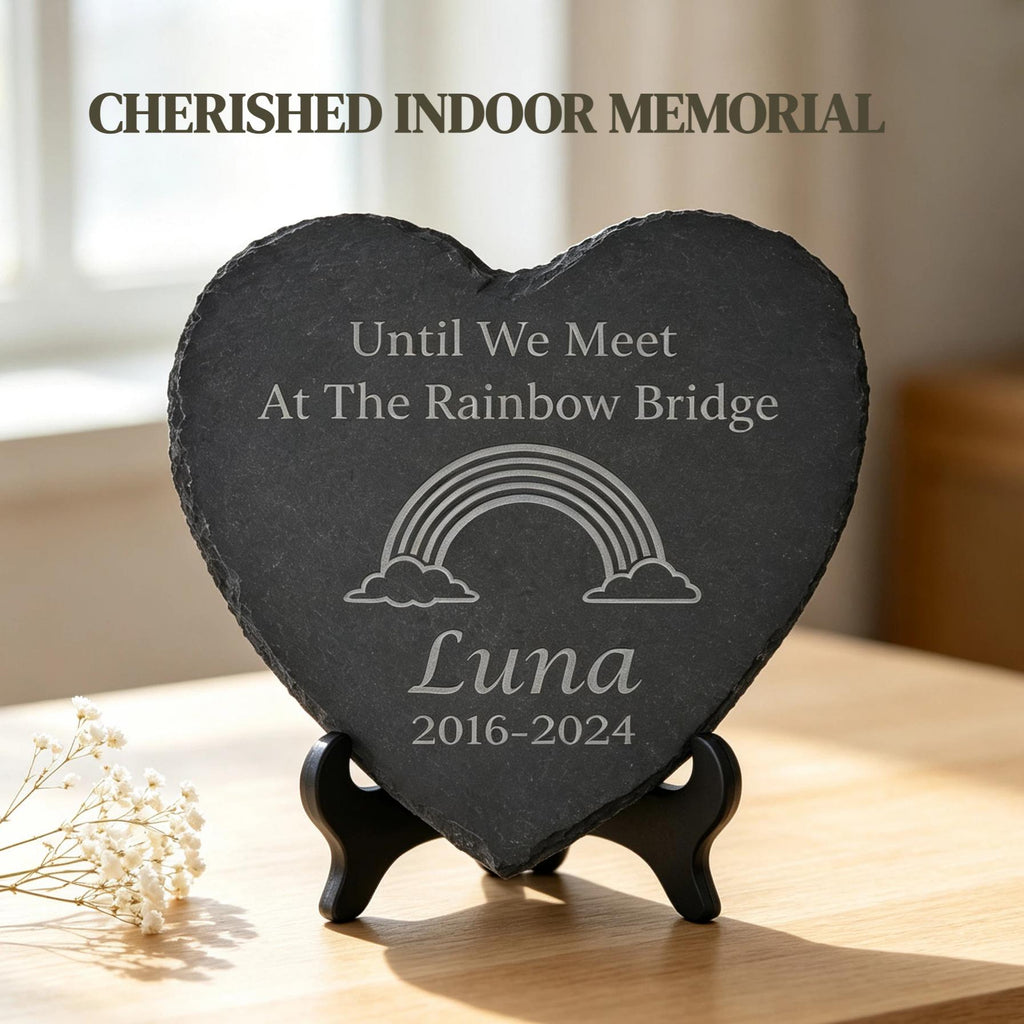 Personalized Pet Memorial Stone with Stand