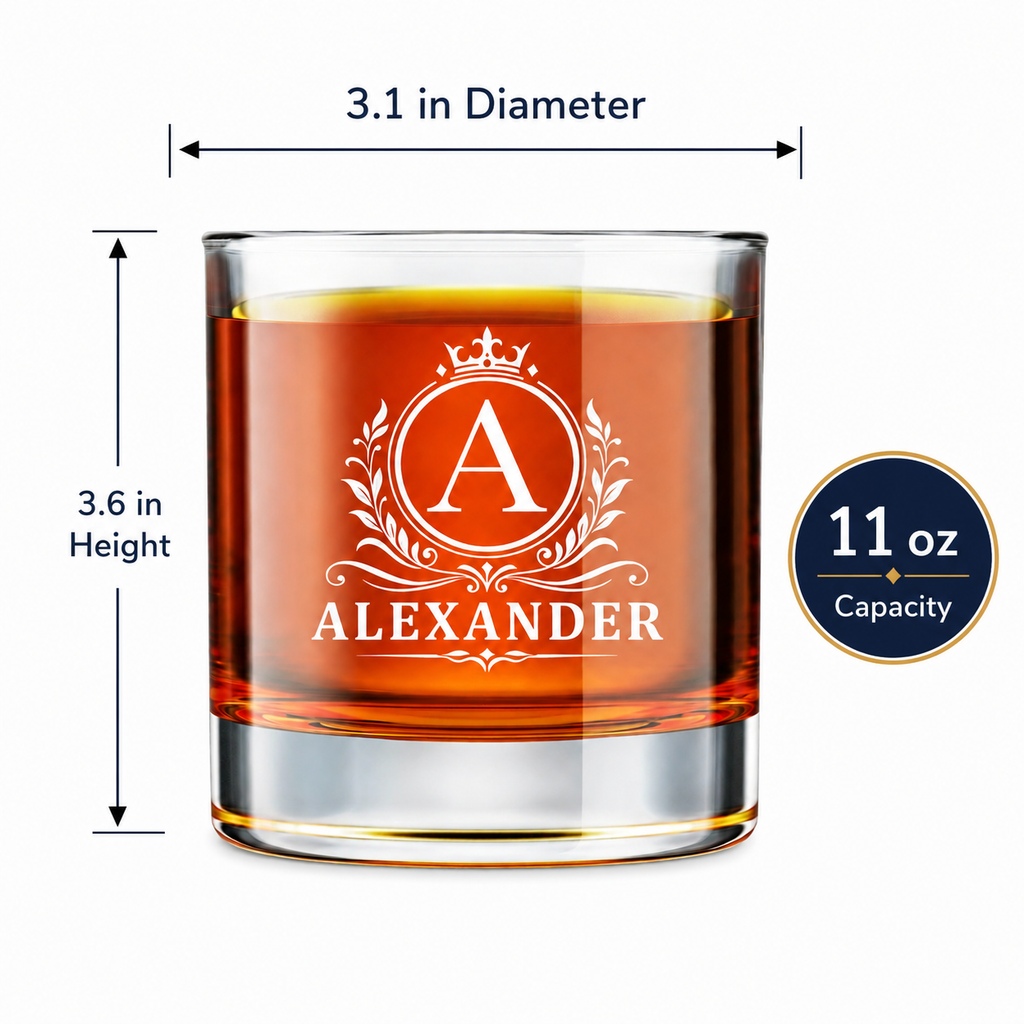 Personalized Whiskey Glass