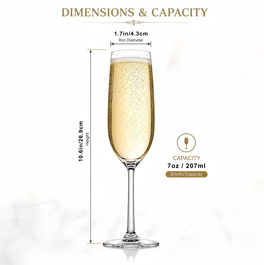 Personalized Champagne Flute Set