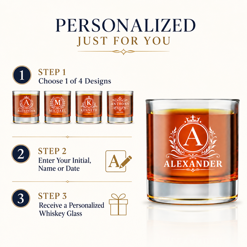 Personalized Whiskey Glass