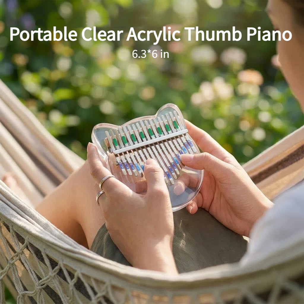 Personalized Crystal Cat Kalimba Thumb Piano