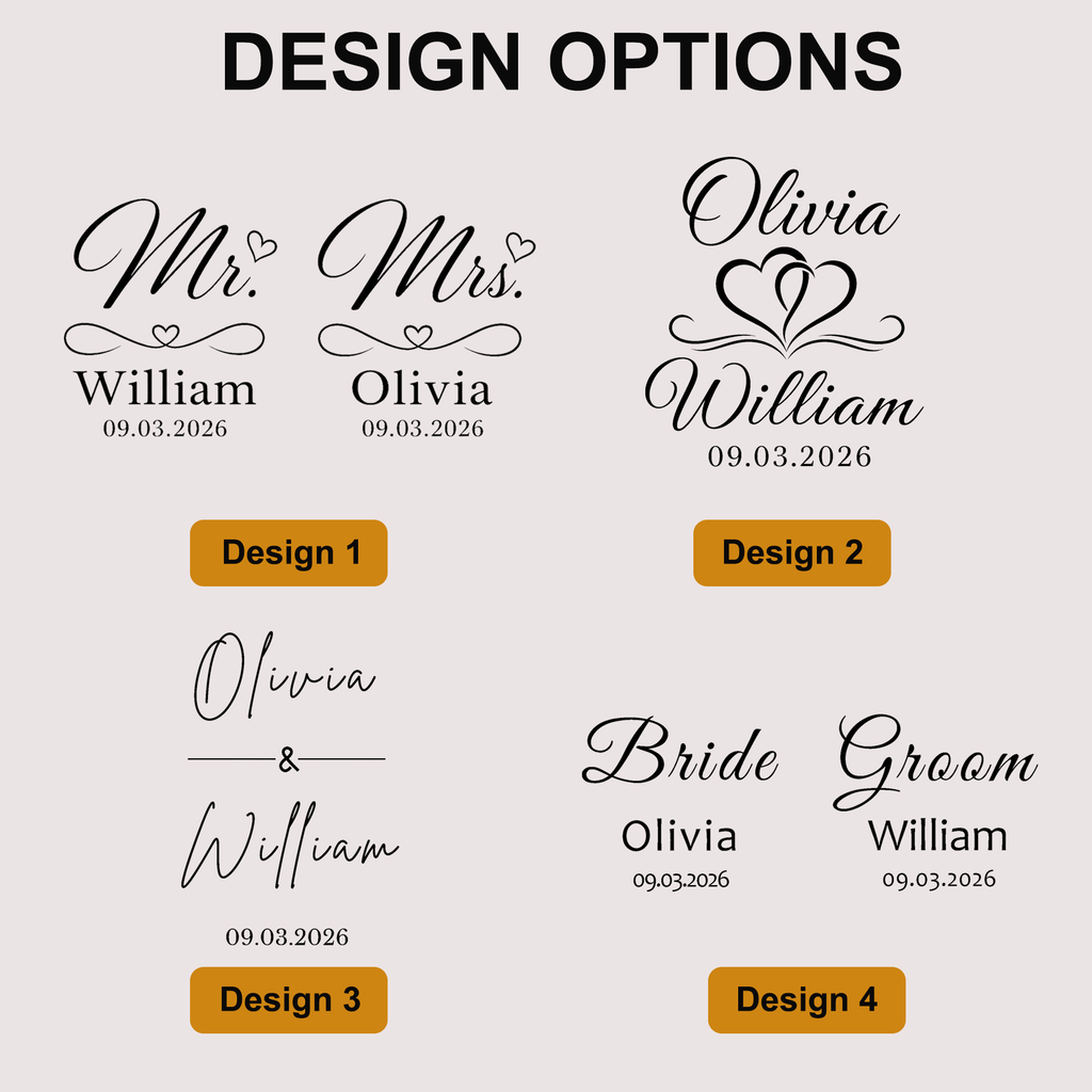 Personalized Champagne Flute Set