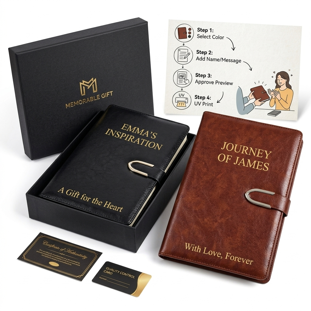 Personalized Leather Notebook