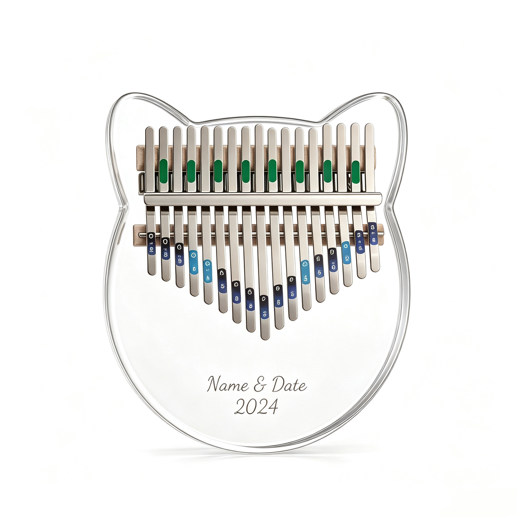 Personalized Crystal Cat Kalimba Thumb Piano