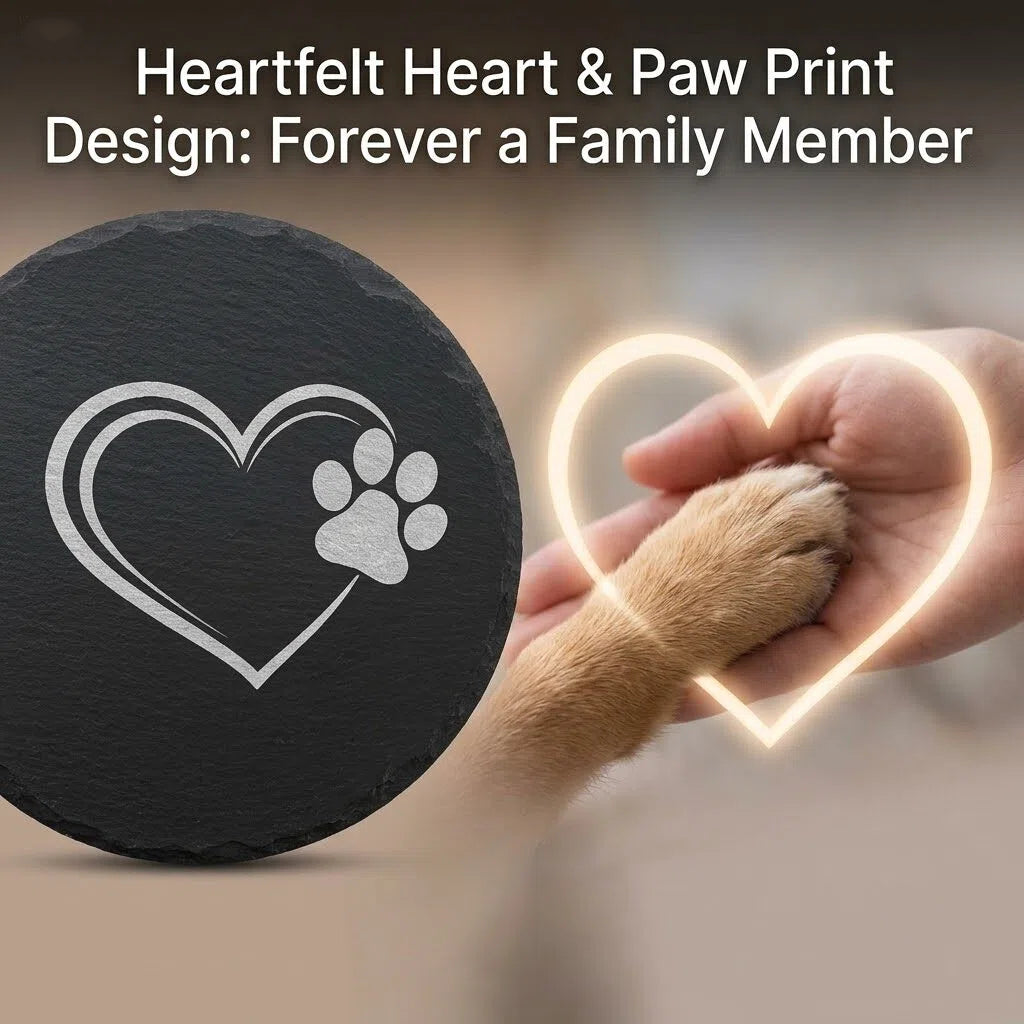 Personalized Pet Memorial Stone | Custom Engraved Natural Slate
