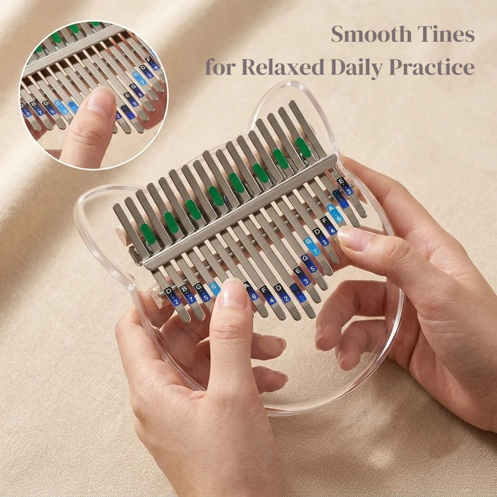 Personalized Crystal Cat Kalimba Thumb Piano