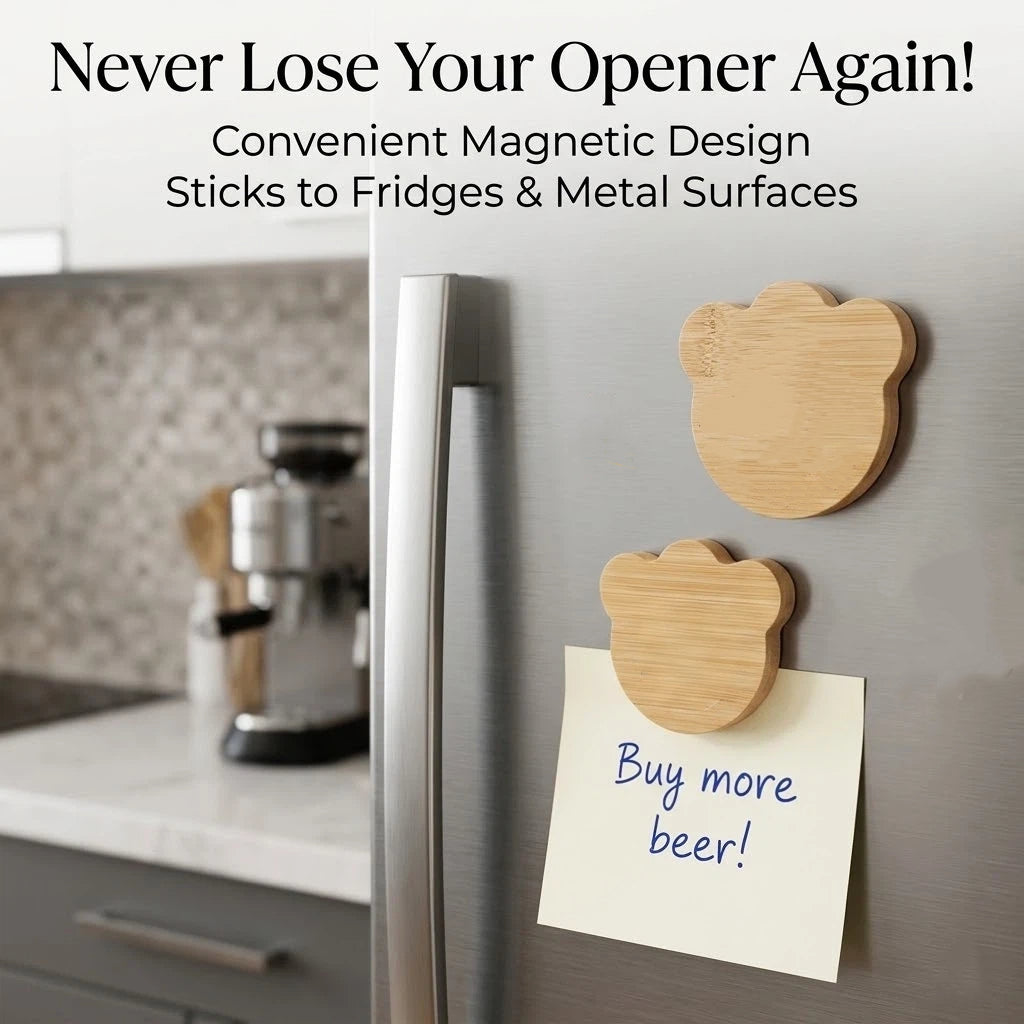 Personalized Panda Magnetic Bottle Opener – Custom Logo or Text