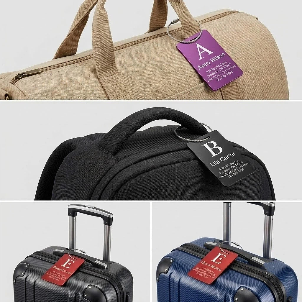 Personalized Aluminum Luggage Tag