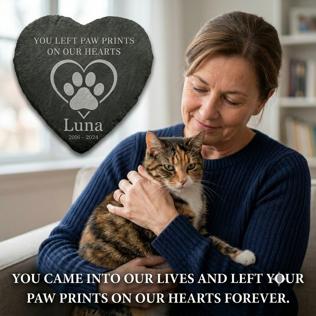 Personalized Pet Memorial Stone with Stand