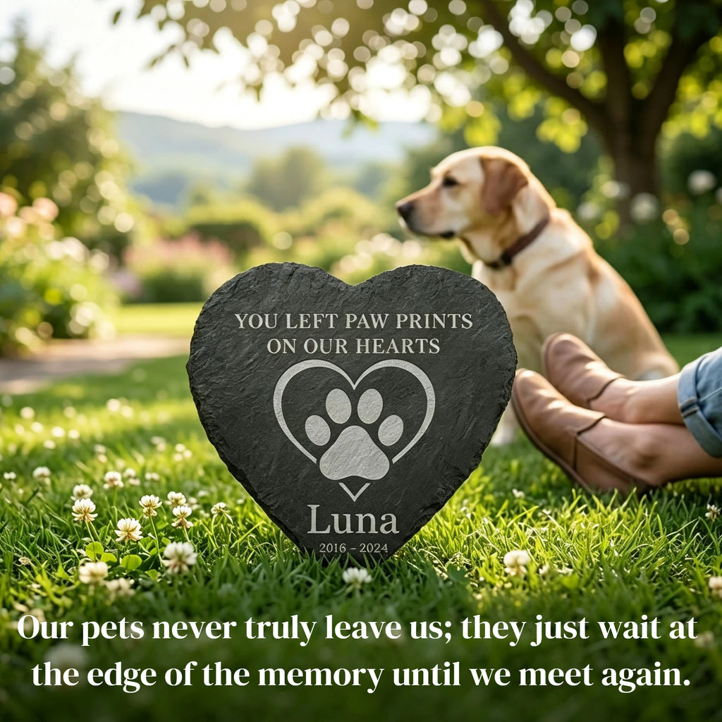 Personalized Pet Memorial Stone with Stand