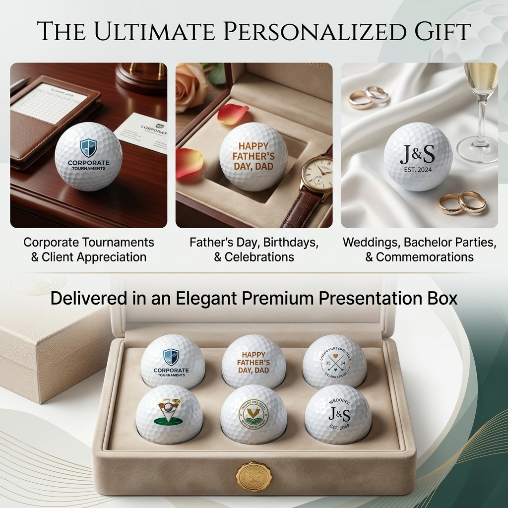 Custom Photo Golf Balls Set