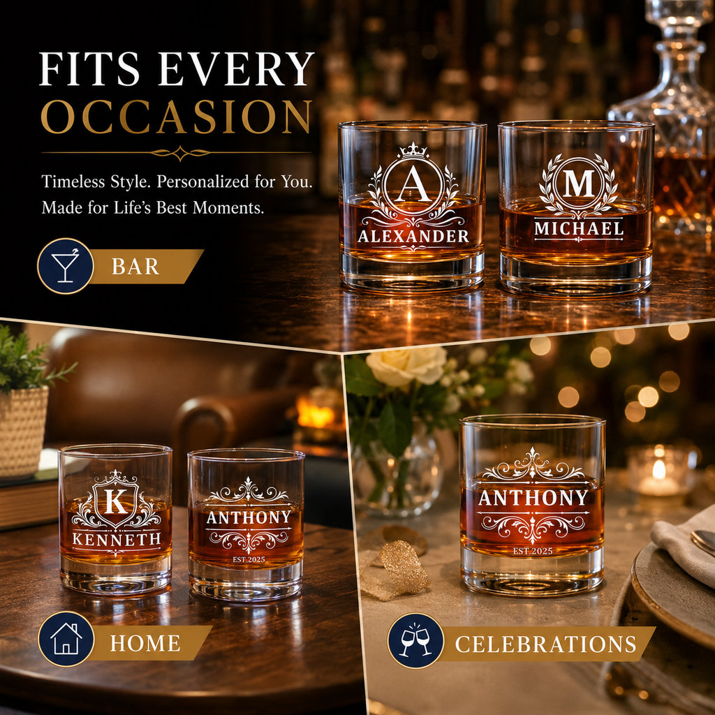 Personalized Whiskey Glass