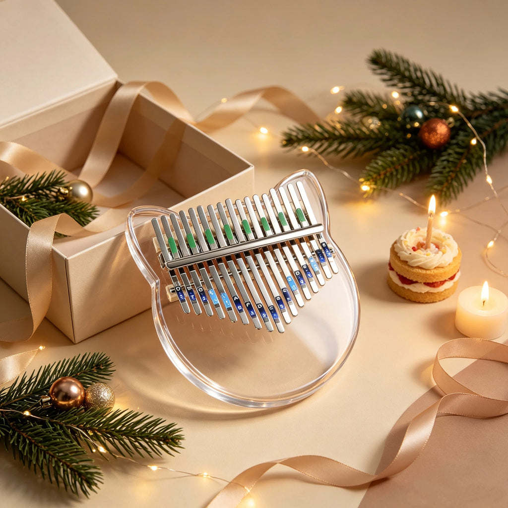 Personalized Crystal Cat Kalimba Thumb Piano
