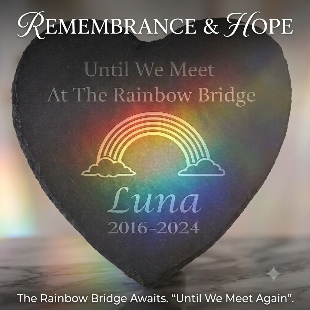 Personalized Pet Memorial Stone with Stand