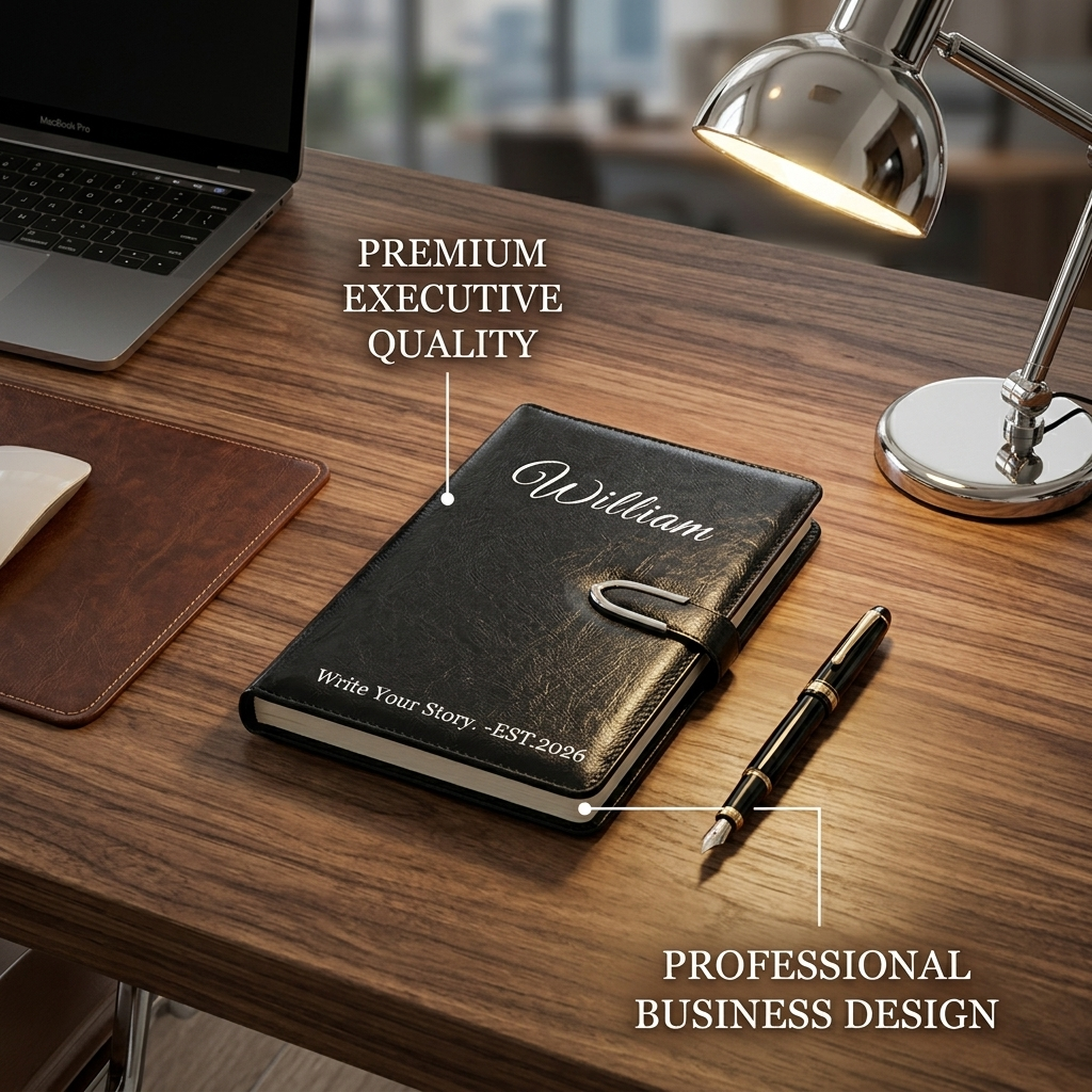 Personalized Leather Notebook
