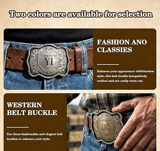 Personalized Western Belt Buckle
