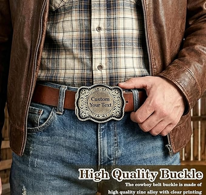Personalized Western Belt Buckle