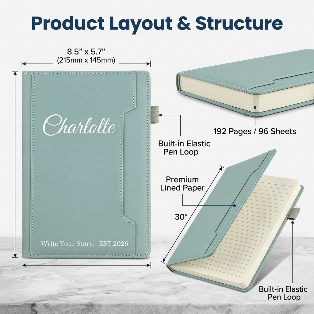 Personalized Matte Notebook