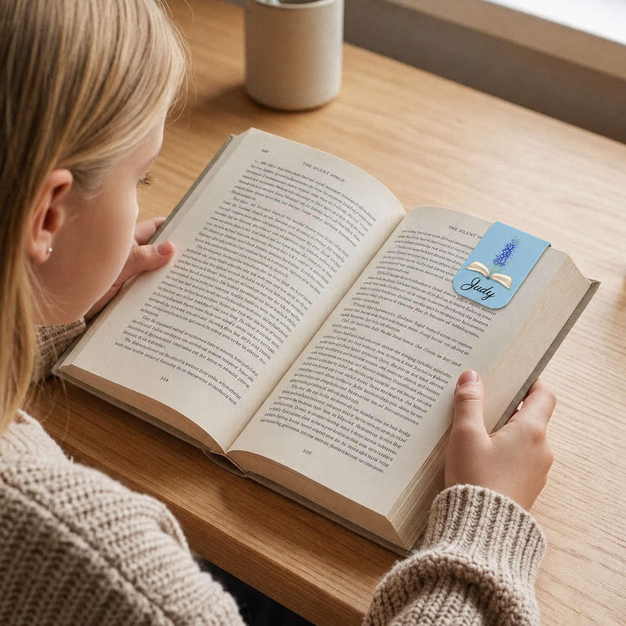 Personalized Magnetic Bookmark Set of 4