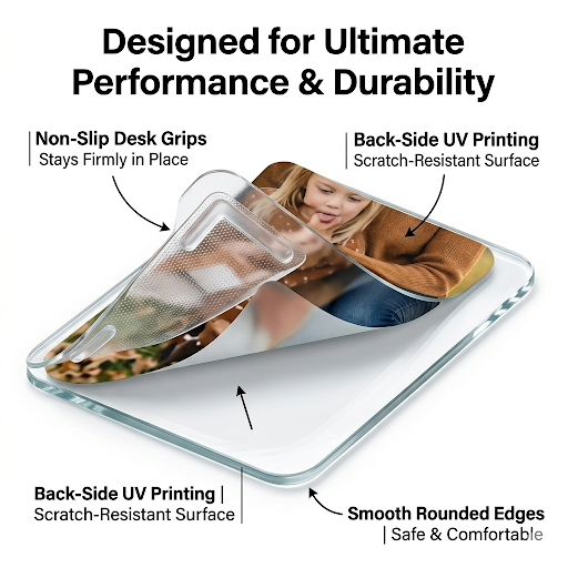 Custom Photo Glass Mouse Pad