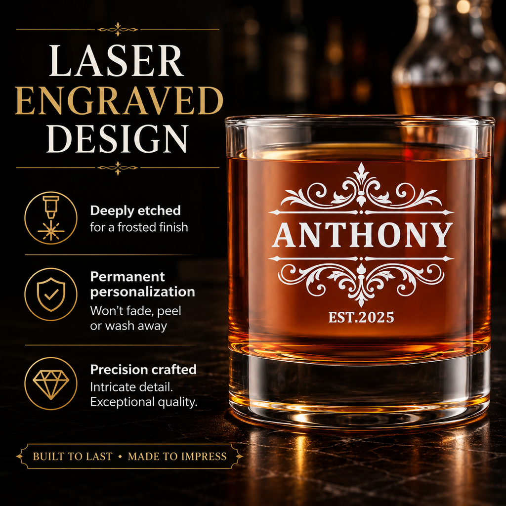 Personalized Whiskey Glass
