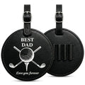 Personalized Golf Tee Holder Bag Tag with Name – Custom Golf Gift for Men