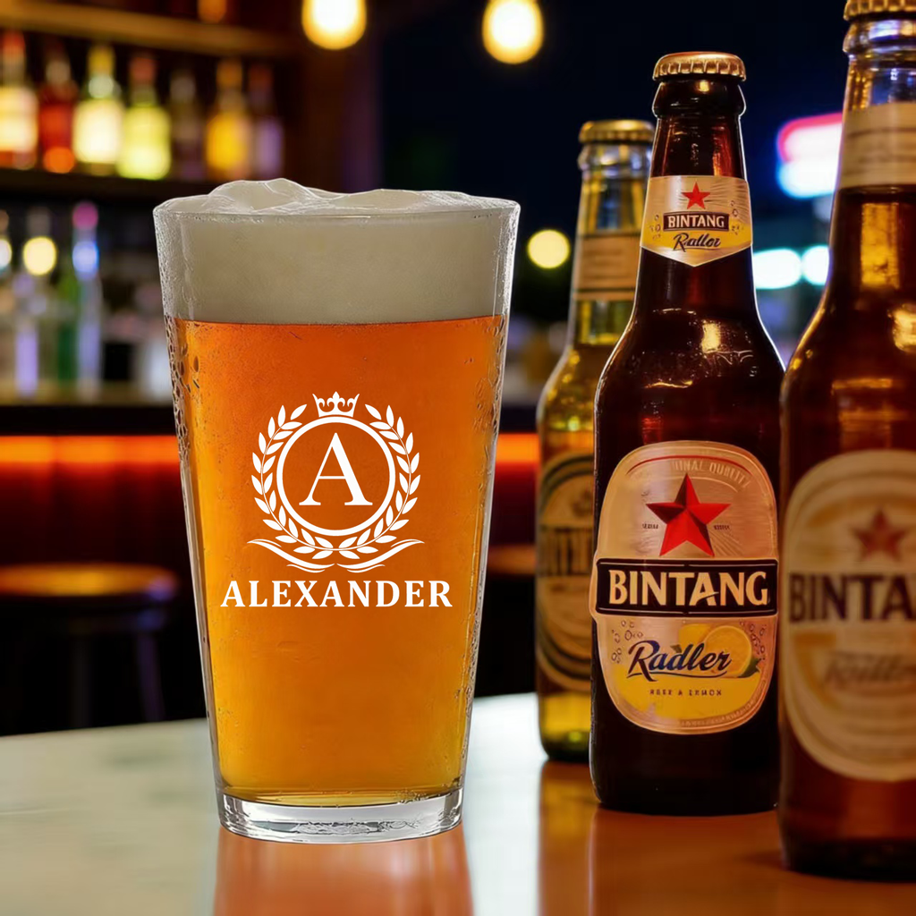 Personalized Beer Glass Set
