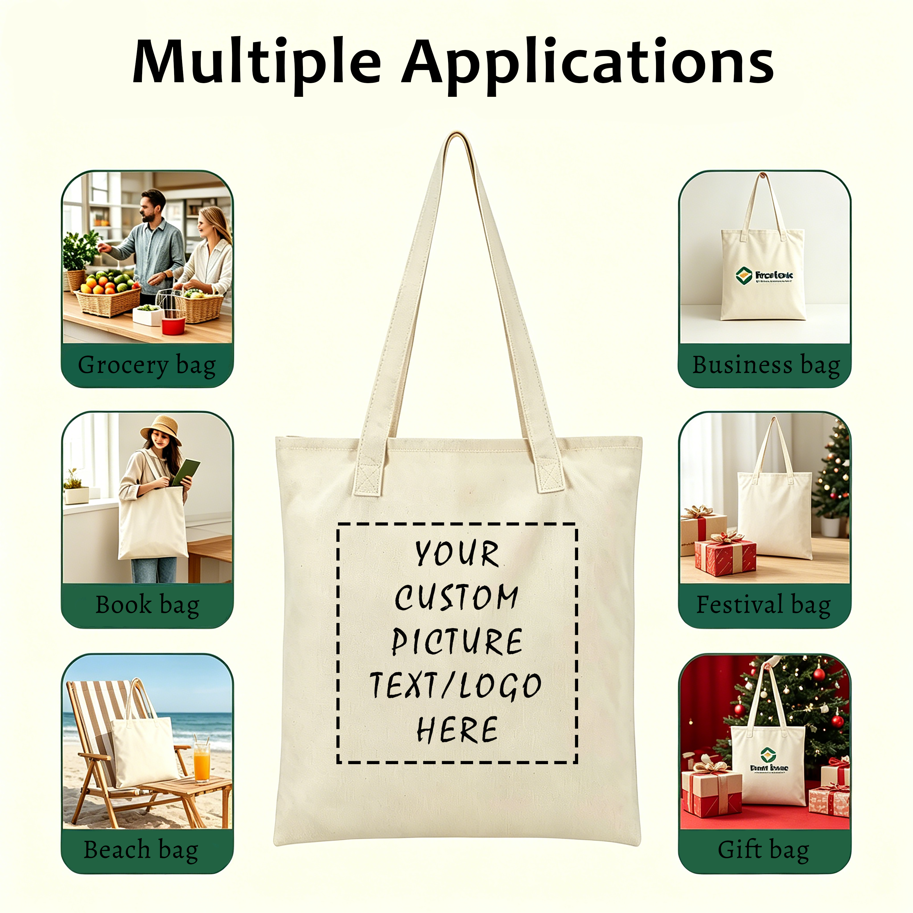 Personalized Canvas Tote Bag