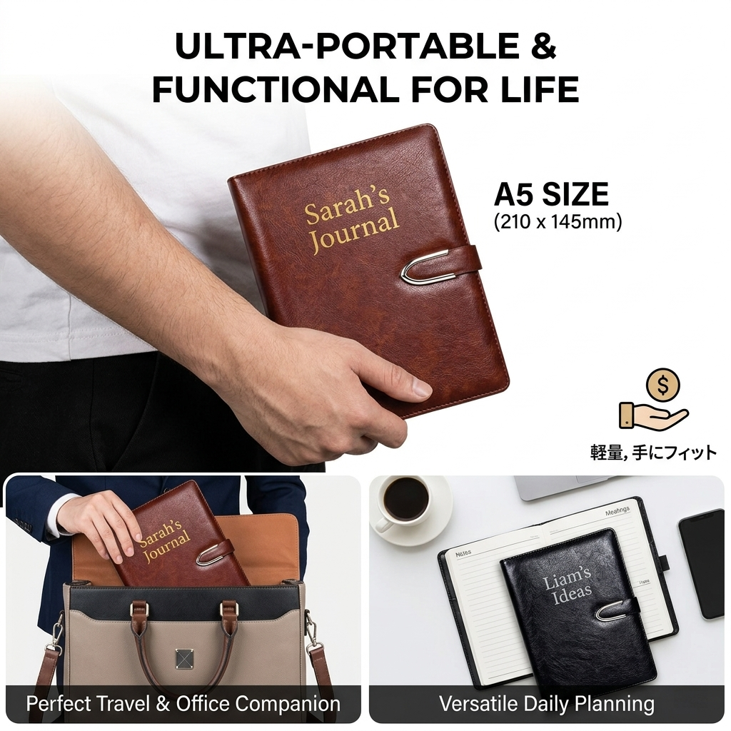 Personalized Leather Notebook